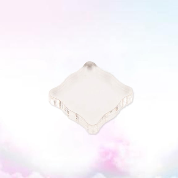 FELTECHELECTR Acrylic Stamping Block for Planner Stamps and Card Making Crafts Clear 5*2In 1Set