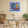 thumbnail image 3 of Stupell Industries French Country Sardines On Striped Cloth Canvas Art, 24 x 24, by Kate Jarvik Birch, 3 of 8