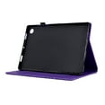 thumbnail image 3 of Embossed Tree PU Leather Flip Case for Samsung Galaxy Tab A9 8.7" 2023 SM-X110 / SM-X115 Shockproof Protection Card Slots Holder Stand with Pen Slot & Auto Sleep/Wake Case Cover, Purple, 3 of 10