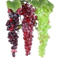 thumbnail image 4 of suxuMhao Artificial Grapes,5 Packs 6.3 IN Simulation Fruit,24-Grapes Bunch Fake Fruits,Faux Fruit for Home Decor,Artificial Fruits & Vegetables Decor Fruit for Holiday & Retail Display, Green, 4 of 5