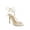 Beige, variant on Safiya Gold Silver Open Toe T-Strap Ankle Lace Up Stiletto Sandals (Gold Silver, 10)