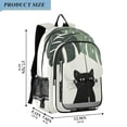 thumbnail image 2 of FORMRS Unisex School Backpack 17" Student Travel Bag with Laptop Compartment, Black Cat Umbrella, 2 of 7