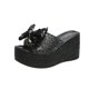 thumbnail image 1 of ¡Novedad de 2022! Zapatillas de verano con tacón de cuña para mujer, sandalias de tacón grueso para mujer, zapatillas de tacón alto con lentejuelas antideslizantes para mujer, zapatillas 36 Gao Jinjia LED, 1 of 2