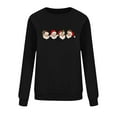 thumbnail image 6 of asdoklhq Oversized Sweatshirt for Women Round Neck Hoodless Christmas Printed Casual Loose Sweatshirt Black 3X, 6 of 6