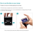 thumbnail image 2 of MaxMark Large Date Stamp with POSTED Self Inking Date Stamp, Large Size - BLUE ink, 2 of 5