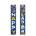 thumbnail image 1 of Independence Day Streamer - Patriotic Polyester Hanging Decoration for Front Door, Wall, Party - Durable Wrinkle-Resistant Fabric - 70.8 x 11.8 Inch - Easy to Install - USA Flag Theme Holiday Decor, 1 of 5