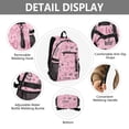 thumbnail image 4 of JIALIOU 14" Laptop Backpack Waterproof Airline Approved Stylish Casual Daypack for Travel Business College Work, Doodle Love Hearts Crowns, 4 of 8