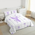 thumbnail image 3 of Castle Fairy Monogrammed Letter Y 2Pcs Bedding Comforter Set for Teens Boys Girls,Kawaii Bow Twin Comforter Sets,Geometric Stripes Breathable Bedding Set,Super Cozy Room Decor, 3 of 8