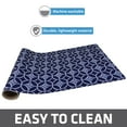 thumbnail image 3 of Drymate Pet Bowl Placemat, Dog & Cat Food Feeding Mat - Absorbent Fabric, Waterproof Backing, Slip-Resistant - Machine Washable/Durable (16” x 28”) (Indigo), 3 of 5