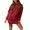 Red, variant on Vedolay Women's Pullover Sweatshirt Fashion Oversized V-Neck Long Sleeve Pocket Tunic Sweatshirts Womens Fashion Green,L