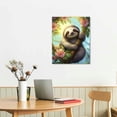 thumbnail image 2 of COMIO Sloth Canvas Wall Art Painting Scenery Artwork Picture for Living Room Bedroom Home Office Wall Decor, 2 of 4