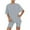 Gray Pajama Sets for Women, variant on TARIENDY Plus Size Pajama Sets for Women 2 Piece Solid Loungewear Summer Short Sleeve Pjs Set Comfy Crewneck Tops Shorts Sleepwear Gray S
