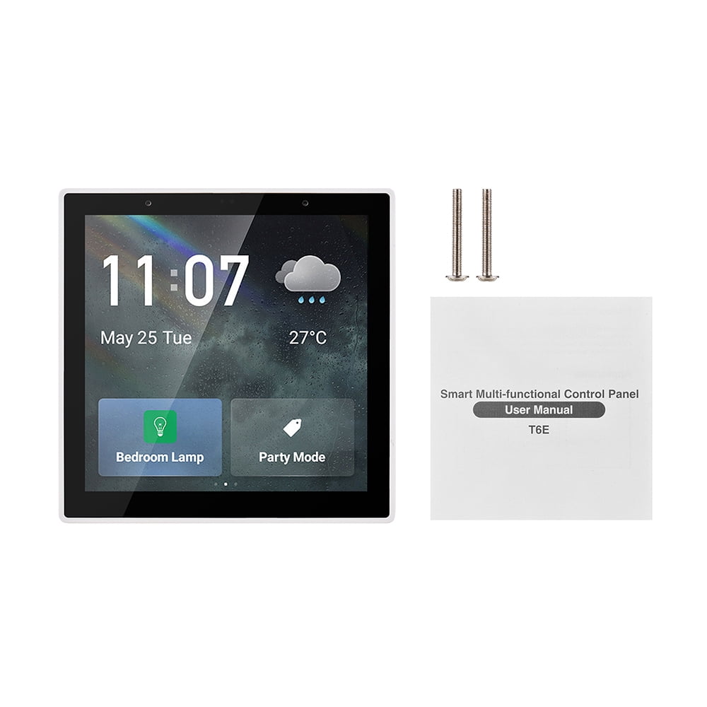 Panel,Function App Remote Lcd Screen Temperature Weather Display Panel Wifi Scene Remote With 4-inch With 4-inch Lcd App Remote With Switch Bt Function Wall Switch Bt Dsfen