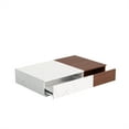 thumbnail image 4 of Yesurprise Modern Coffee Table, Rectangular Modern Style Coffee Table with 2 Storage Drawers, Retro End Table for Home, Office, Living Room, Waiting Room, 4 of 7