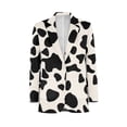 thumbnail image 3 of Uorisanigo Cow Print Casual Blazer for Men Soft One Button Mens Casual Blazers Regular Fit Long Sleeve Breathable Lightweight Sport Coats Stretch Stylish for Men Size M, 3 of 6