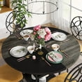thumbnail image 5 of Tribesigns 47 Inches Round Dining Table for 4 People, Kitchen Tables Dinner Table with 2-Tier Storage Shelves (Only Table), 5 of 5