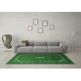 thumbnail image 3 of Ahgly Company Indoor Rectangle Medallion Emerald Green Traditional Area Rugs, 5' x 7', 3 of 4