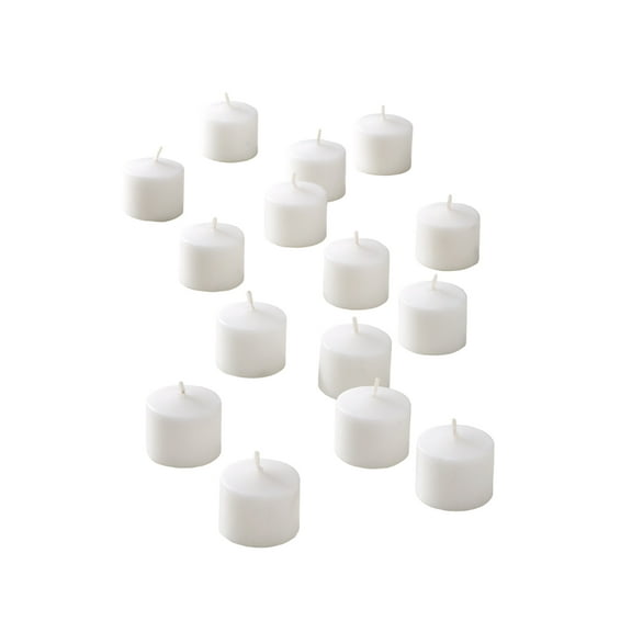 Serene Spaces Living 10-Hour White Votive Candle, Set of 36