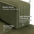 thumbnail image 6 of Jopath Oversized Accent Chair with Ottoman,Corduroy Lounge Chair Modular Floor Couch Reading Armchair for Living Room,Bedroom,Green, 6 of 9