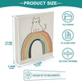 thumbnail image 3 of FORMRS 3 Ring Binder 1.5 inch with Pockets Clip Board 200 Sheets Capacity, White Cat Rainbow, 3 of 8