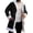 Black, variant on Christmas Cardigan Mens Hooded Santa Jacket Coats with Sherpa Lined Light Green S