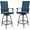 Blue, variant on SOLAURA Outdoor Swivel Bar Stools Set of 2, Patio Bar Height Bistro Chairs with Textilene fabric, High Top Stools for Garden, Lawn, Poolside, Kitchen (Blue)