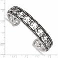 thumbnail image 4 of Stainless Steel Antiqued And Polished Fleur De Lis Bangle Made In China -Jewelry By Sweet Pea, 4 of 7