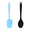Small Solid Color Blue + Black, variant on 2 Piece Mini Kitchen Utensil Set- Silicone Kitchen Tools with Spatulas