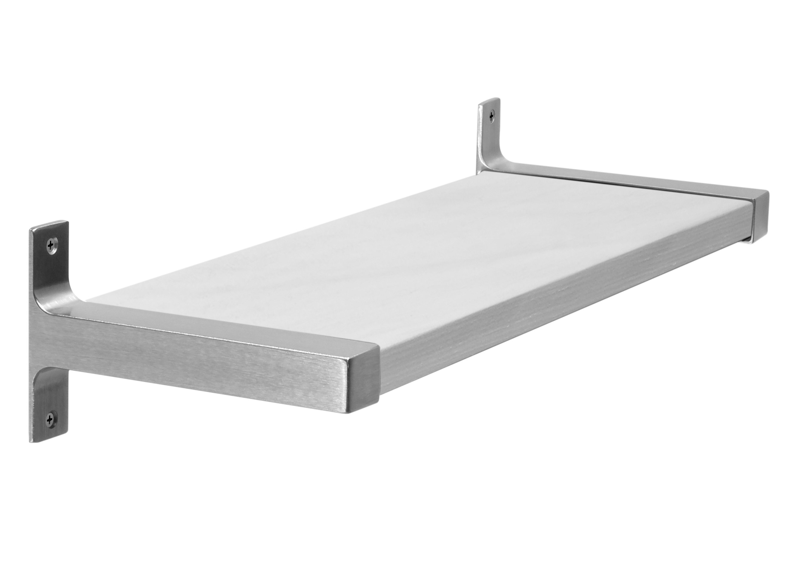 Modern White Washed Wall Shelf