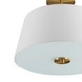 thumbnail image 3 of JONATHAN Y Isabella 15" 3-Light Modern Midcentury Iron LED Semi Flush Mount, Brass Gold/White, JYL9922A, 3 of 8