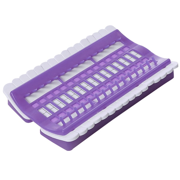 Herramientas Línea Punto Cruz Organizador Hilo Bordar 30 Bits Color Morado 17 5x11cm