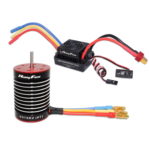 HOBBYFANS 3650 / F540 4300KV 4370KV Motor sin escobillas 60A ESC Kit para coches 1/10 RC