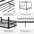 thumbnail image 5 of DHP Modern Metal Canopy Bed, King, Black, 5 of 9
