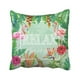 thumbnail image 1 of ABPHQTO Slogan Relax Live Is Good Hibiscus Flowers Banana Leaves Pink Flamingo Green Palm Funda de almohada Funda de cojín 45x45 cm, 1 of 1