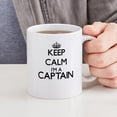 thumbnail image 4 of CafePress - Keep Calm I'm A Captain Mugs - 11 oz Ceramic Mug - Novelty Coffee Tea Cup, 4 of 4