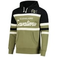 thumbnail image 2 of Men's Mitchell & Ness Olive/Black Cleveland Cavaliers Double Clutch Head Coach Hoodie, 2 of 6