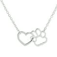 thumbnail image 1 of Fiudx Collar con Colgante de Corazón de Melocotón En Forma de Pata de Mujer, Regalo de Joyería, 1 of 3