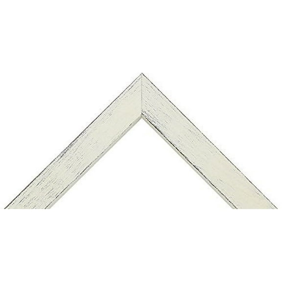 Distressed white poplar Picture frame, great for 3/4" canvas, (different sizes) (24x36)