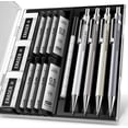 thumbnail image 1 of czcpp-0.5mm Mechanical Pencil Set with Case - 4PCS Metal Mechanical Pencils, 8 Tubes HB #2 Lead Refills, 3PCS 4B Erasers and 9PCS Eraser Refills, Lead Mechanical Pencils for Writing & Drawing, 1 of 4