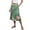 *Green 02, variant on ClodeEU Women's Summer Striped Print Drawstring Skirt,Loose Casual Skirt with Pocket Light Blue 03,Womens Plus S