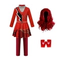 thumbnail image 6 of Red Princess Dress Up Set with Gloves and Wig - A Complete 3-Piece Role Play Outfit Featuring a Red Dress , Red Gloves, and a Vibrant Red Wig - For Halloween, Christmas, Birthday, and Stage Shows, 6 of 9