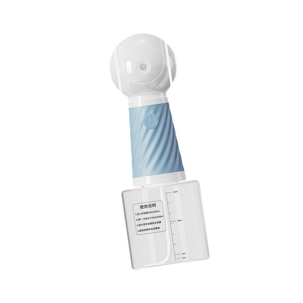 Espumador de champú para mascotas, máquina eléctrica de espuma limpiadora, impermeable, dispensador automático de jabón, ducha eléctrica para perros y azul