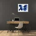 thumbnail image 3 of Carlson, Hannah 32x25 White Modern Wood Framed Museum Art Print Titled - Dynamic Indigo, 3 of 4