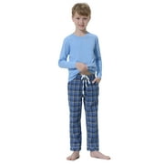 iClosam Kids 2 Piece Pajamas Pjs Set Toddler & Tall Boy Cotton Sleepwear Long Sleeve with Pants