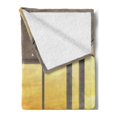 thumbnail image 2 of Landscape Soft Flannel Fleece Throw Blanket, Modern Design Empty House with Mountain Ocean Scenery, Cozy Plush for Indoor and Outdoor Use, 50" x 60", Pale Brown Marigold, by Ambesonne, 2 of 5