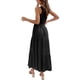 thumbnail image 1 of Qarigey Vestido largo de mujer estético sin mangas plisado un hombro vestido de noche Club playa vacaciones mujer ropa de verano Vestidos Negro S Qarigey AP011089-13, 1 of 6