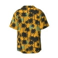 thumbnail image 2 of Wukai Hawaii Palms Men's Casual Short-Sleeve Button Down Shirt - Lightweight Summer Dress Shirt for Daily Wear-4X-Large, 2 of 7