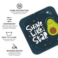 thumbnail image 4 of Disketp Avocado In Space1 Funny Coasters,6 Pcs Leather Coasters With Holder, Perfect Housewarming Hostess Gifts,Protect Furniture From Water Marks Scratch And Damage, 4 of 9