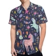 thumbnail image 4 of High Quality Hawaiian Shirts for Men Short Sleeve Aloha Beach Shirt Floral Summer Casual Button Down Shirts Blouses ZJAD2J, 4 of 7