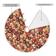thumbnail image 2 of Rocae cute record music Skull for Christmas Tree Skirt with Pom Pom Trim for Holiday Party for Holiday Home Decor Indoor Outdoor-48", 2 of 7